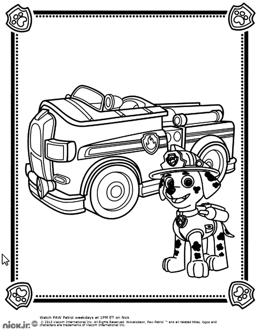 PAW Patrol páginas para colorear, Patrulla de cachorros para imprimir para los niños (Patrulla Canina)