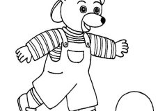Páginas de Pequeño oso marrón para imprimir para niños