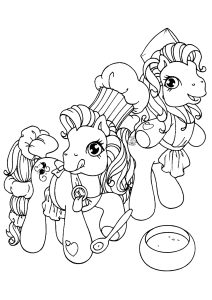 Two Little Ponies como cocineros