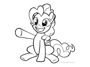 Dibujo gratis de Pequeño Pony para descargar y colorear