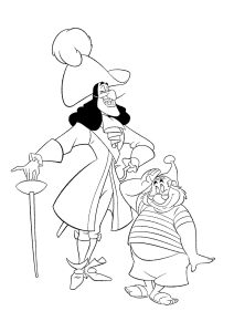 Capitán Garfio y Mister Smee