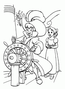 Dibujo de Peter Pan para imprimir y colorear