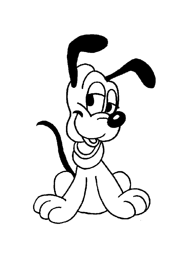 Dibujo gratis de Plutón para imprimir y colorear (Pluto)