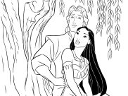 Dibujos de Pocahontas para colorear