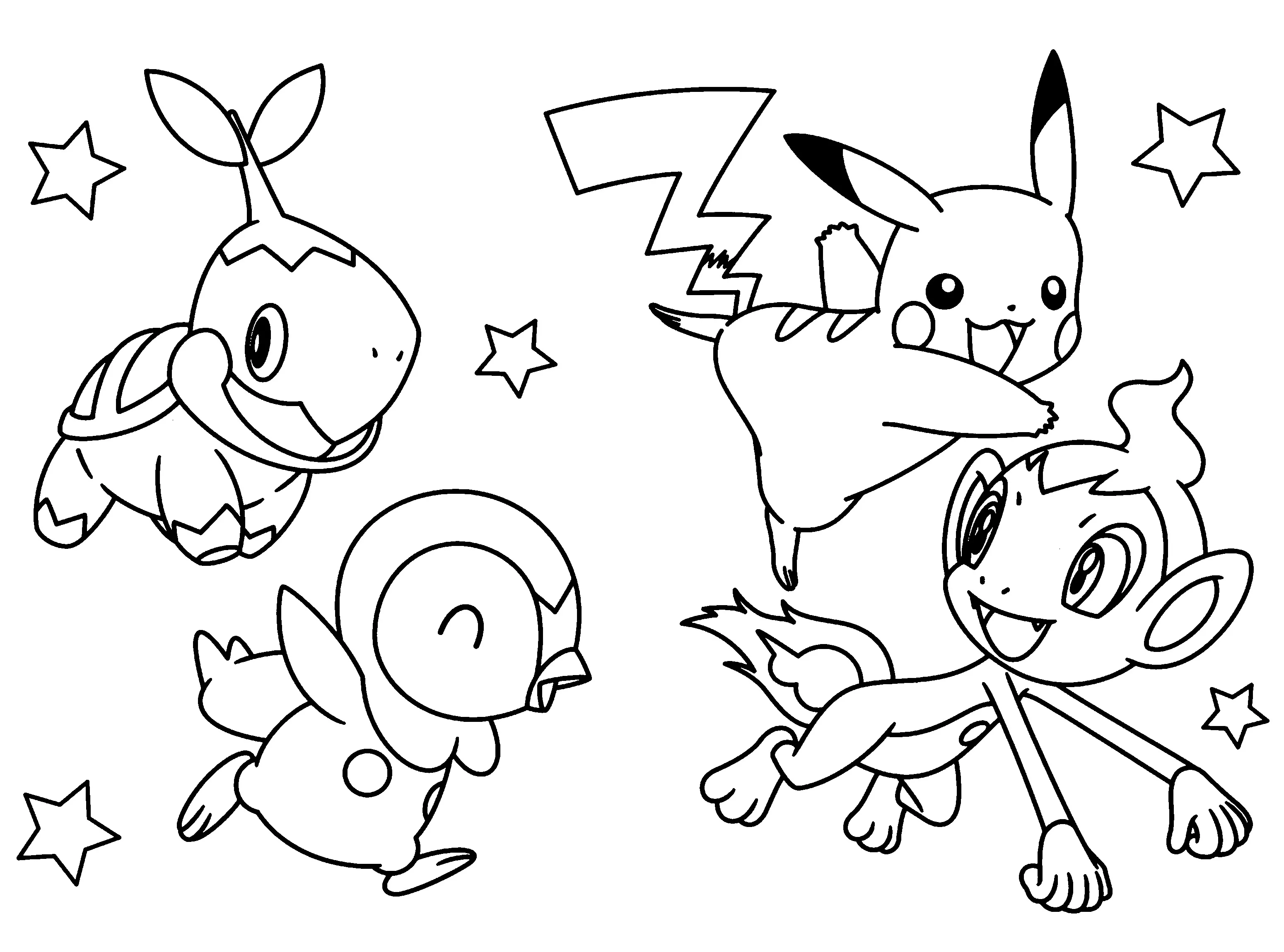 Dibujos para colorear gratis de Pokemon para descargar (Todas las páginas para colorear de Pokémon)