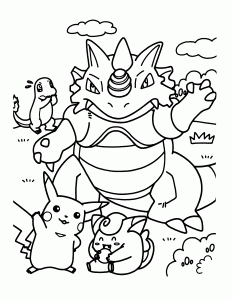 Dibujos para colorear gratis de Pokemon para niños