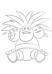 <b>Noadkoko</b> (nº 103): Pokémon de la Generación I (Página para imprimir)