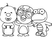 Páginas de Pororo para imprimir para niños