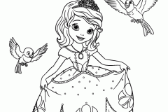 Dibujos de Princesa Sofía para colorear