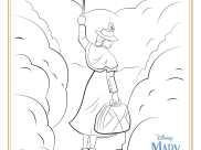Páginas de El regreso de Mary Poppins para imprimir para niños