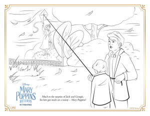 Libro oficial para colorear "El regreso de Mary Poppins