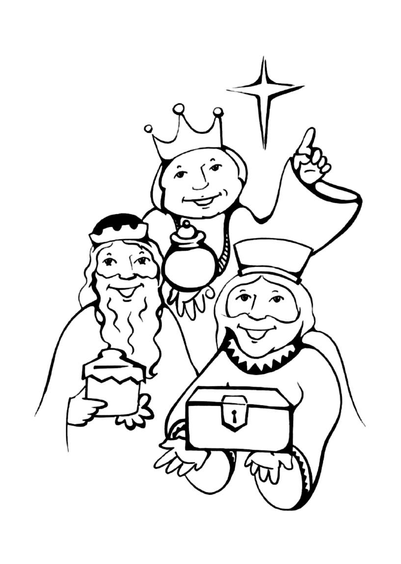 Libro para colorear de los Reyes Magos