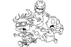 Páginas de Rugrats para imprimir para niños