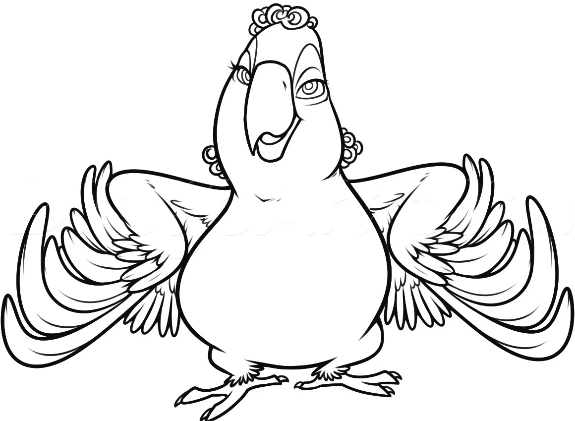Dibujo gratuito de Río 2 para imprimir y colorear