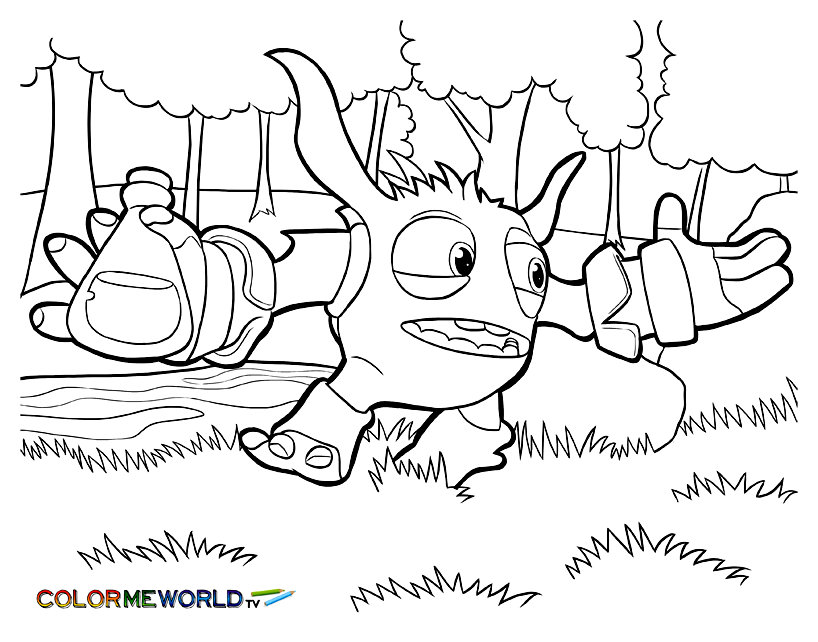 Bonitas y sencillas páginas para colorear de Skylanders para niños Bonitas y sencillas páginas para colorear de Skylanders para niños