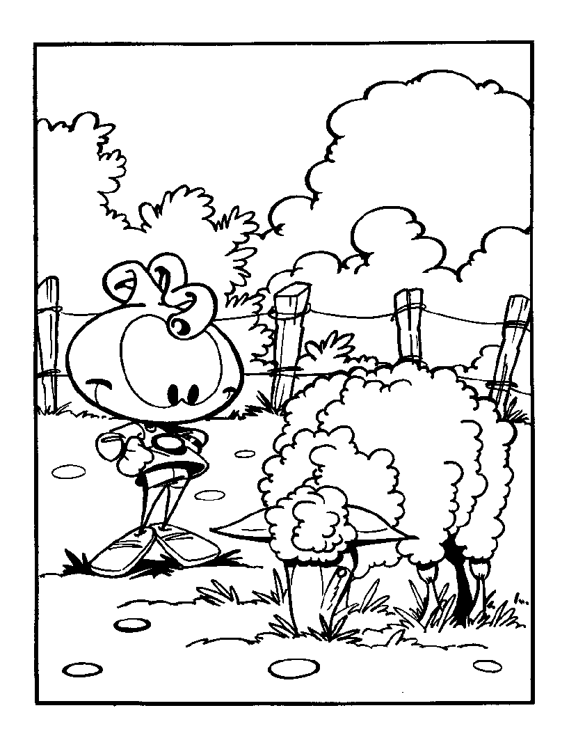 Un snorkie cerca de una oveja
