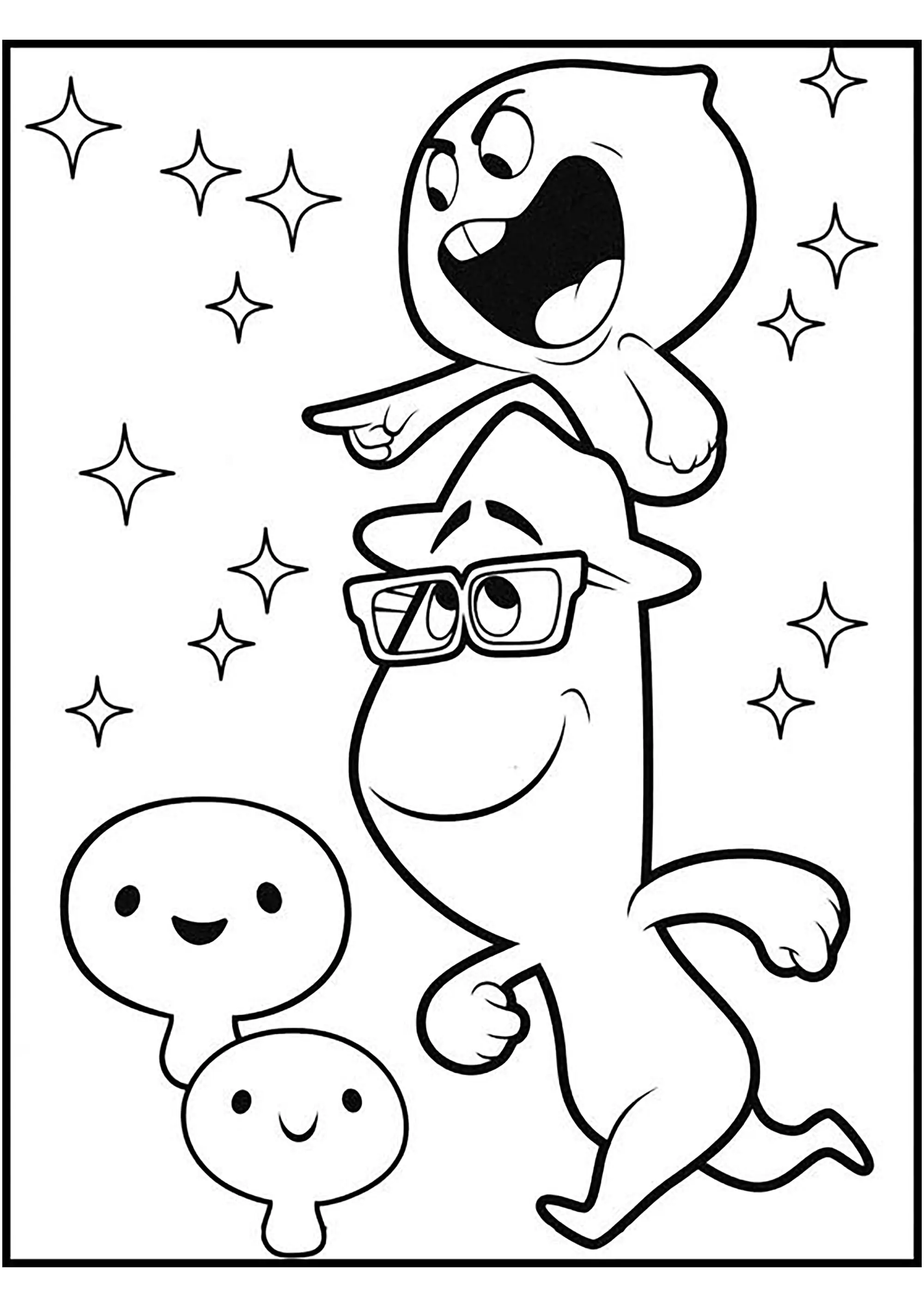 Almas en acción (Página de Soul para imprimir para niños)