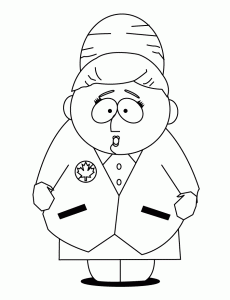 Imagen de South Park para descargar y colorear