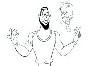 Páginas de Space Jam para imprimir para niños