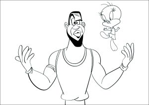 Space Jam : Dibujos para colorear gratis de space-jam para niños