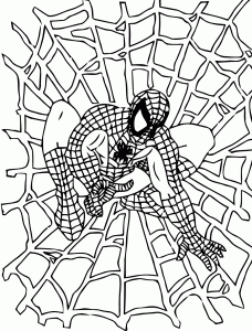 Páginas para colorear de Spiderman gratis para descargar