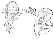 Páginas de Spidey para imprimir para niños