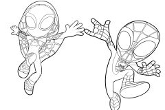 Páginas de Spidey para imprimir para niños