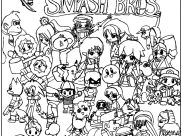 Páginas de Super Smash Bros para imprimir para niños