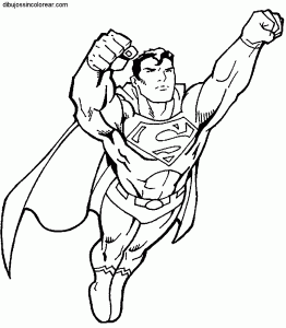 Imagen de Superman para descargar y colorear