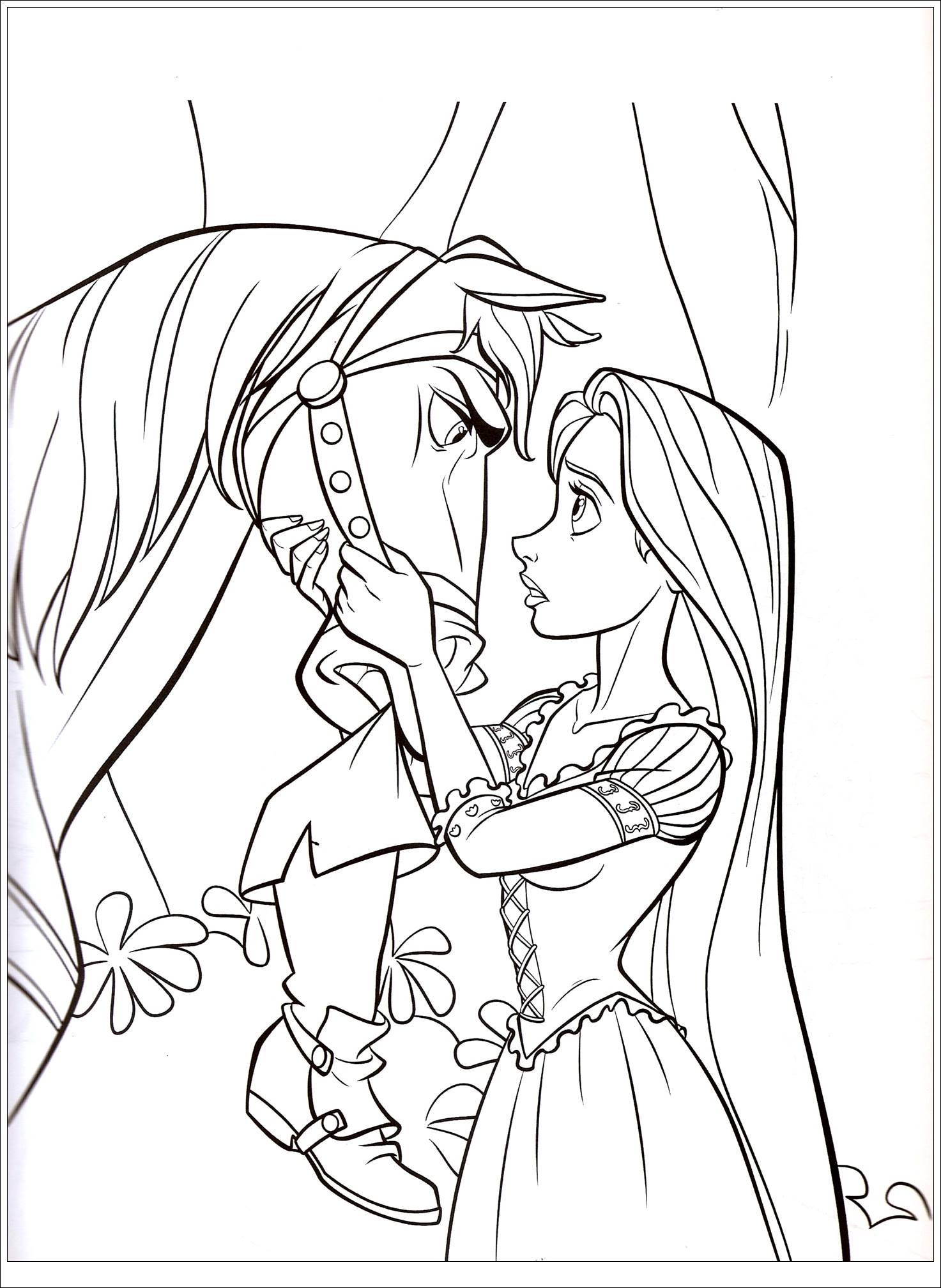 Dibujos para colorear gratis de Tangled Rapunzel para imprimir y colorear Dibujos para colorear gratis de Tangled Rapunzel para imprimir y colorear