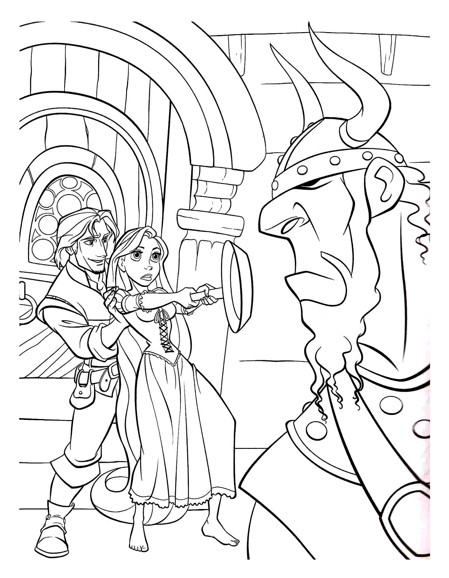 Dibujos para colorear de Tangled Rapunzel para descargar Dibujos para colorear de Tangled Rapunzel para descargar
