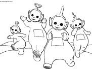 Páginas de Teletubbies para imprimir para niños