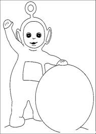 Dibujo gratis de Teletubbies para imprimir y colorear