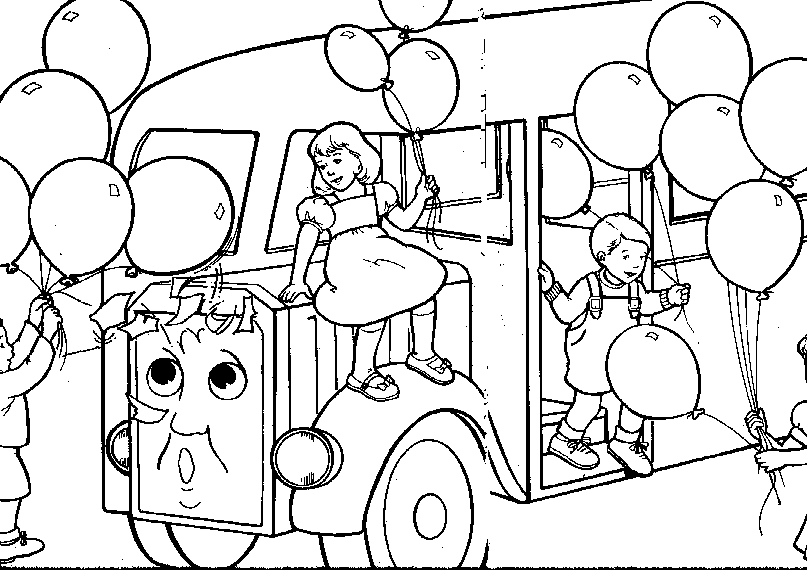 Imagen de Thomas y sus amigos para descargar y colorear