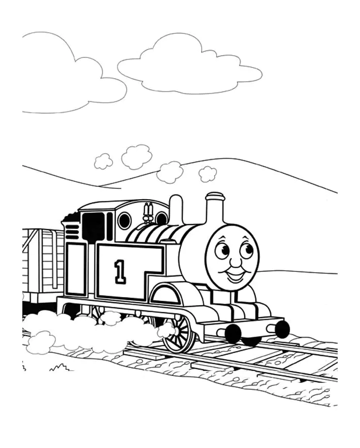 Dibujos para colorear gratis de Thomas y sus amigos
