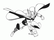 Páginas de Thor para imprimir para niños
