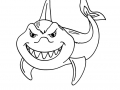 Tiburones : Imagen del tiburón para descargar y colorear