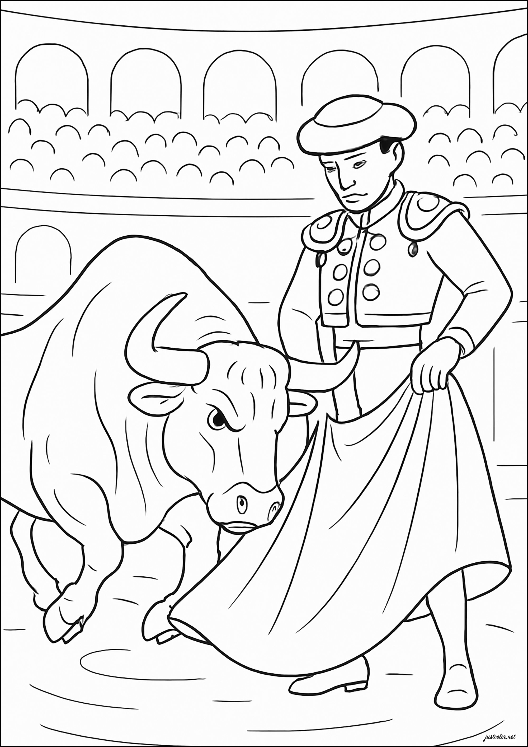 Dibujos para colorear para ninos toro - 41573