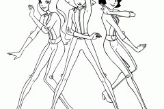 Páginas de Totally Spies para imprimir para niños