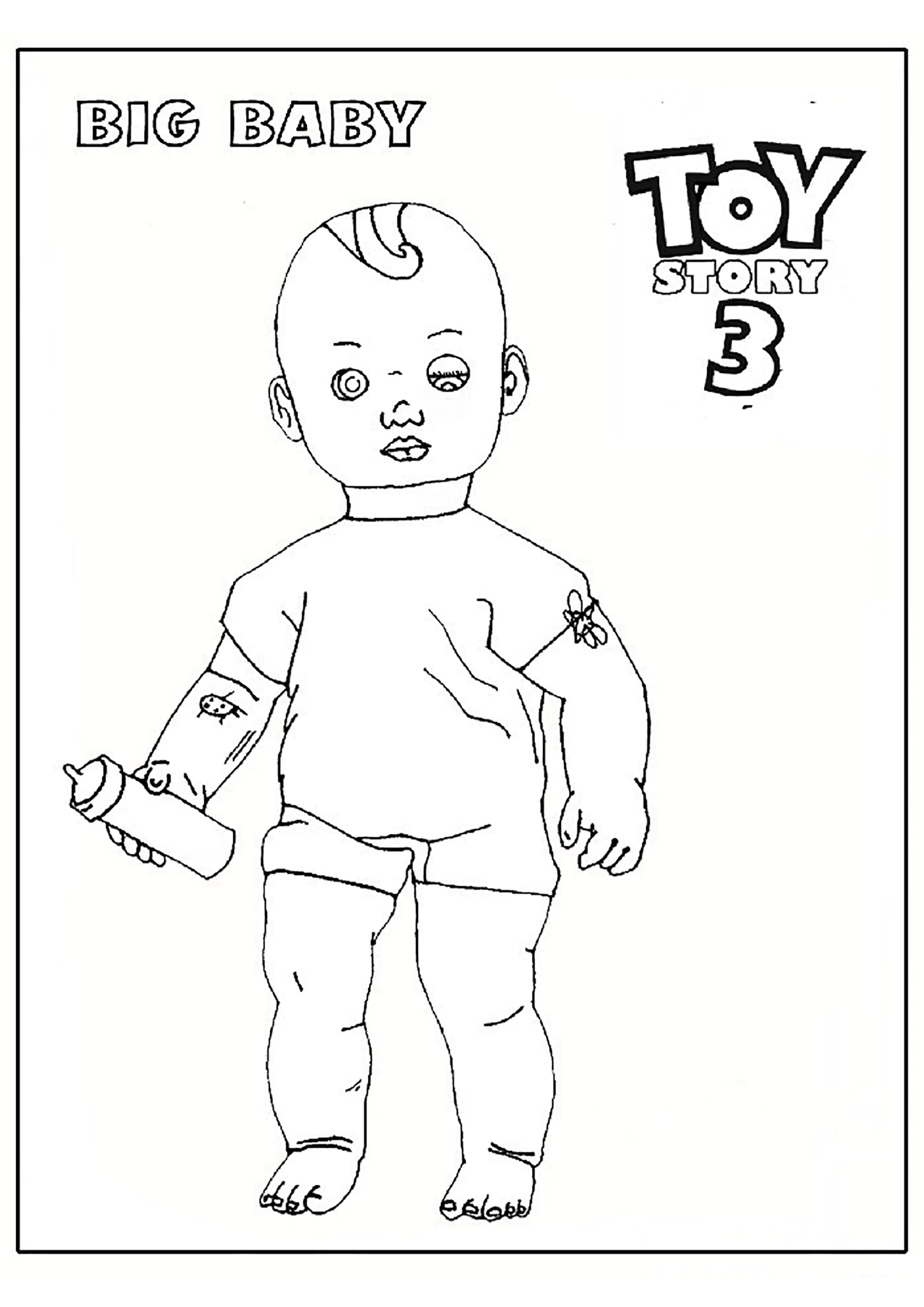 Toy story 3 : Gran bebé (Página para imprimir para niños)