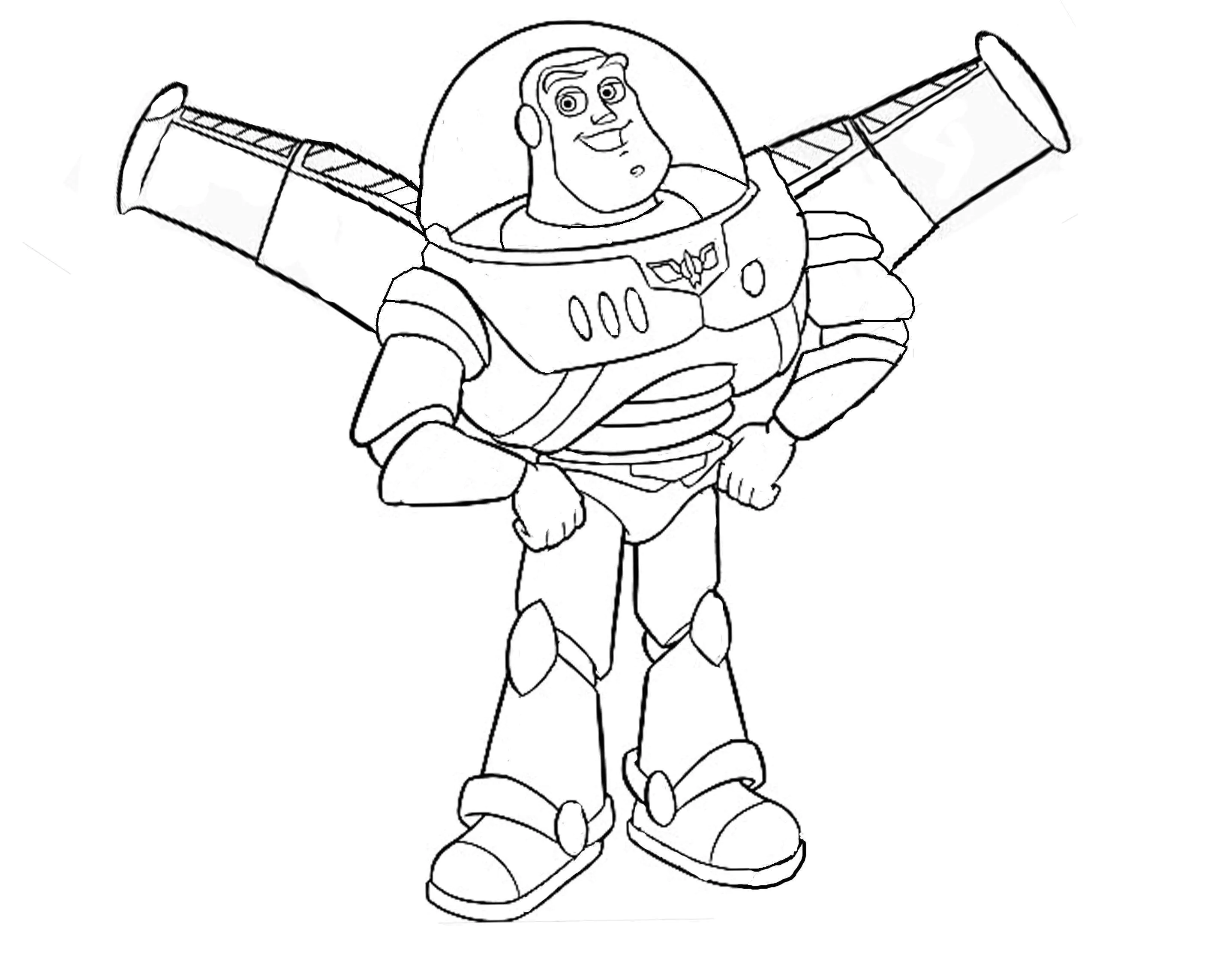 Dibujo gratis de Toy Story para imprimir y colorear