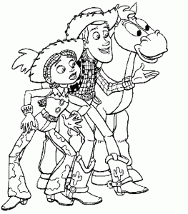 Imagen de Toy story para descargar y colorear