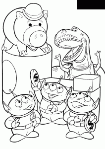 Dibujo gratis de Toy Story para descargar y colorear