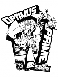 Páginas para colorear de Transformers para imprimir
