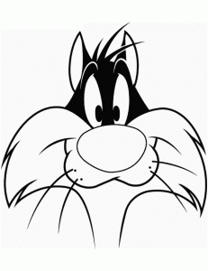 Páginas para colorear gratis de Piolín y Silvestre (Página de Tweety & Sylvester  para imprimir)