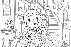 Páginas de Vampirina para imprimir para niños