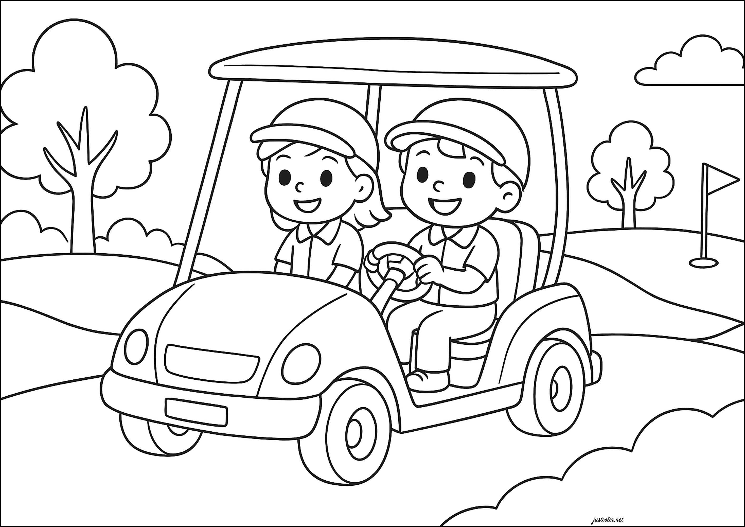 Dibujos para colorear gratis de vehículos para descargar (Vehicles)
