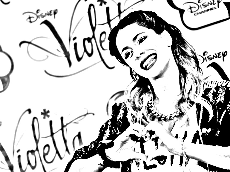 Simple Dibujos para colorear para niños gratis de Violetta Simple Dibujos para colorear para niños gratis de Violetta