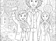 Páginas de Willy Wonka para imprimir para niños