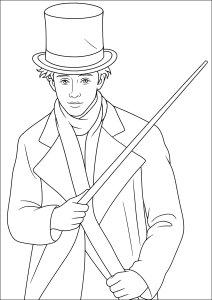 Versión joven de Willy Wonka (Página para imprimir)